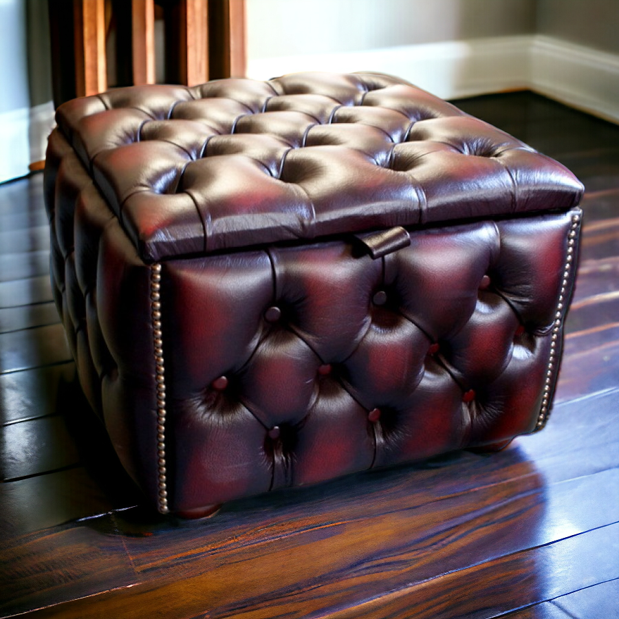 Chesterfield Box Stool - Chesterfield Furniture Ireland